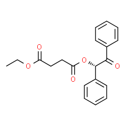 ChemSpider 2D Image | Ethyl (1S)-2-oxo-1,2-diphenylethyl succinate | C20H20O5