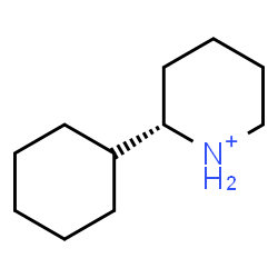 ChemSpider 2D Image | (2S)-2-Cyclohexylpiperidinium | C11H22N