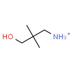 ChemSpider 2D Image | 3-Hydroxy-2,2-dimethyl-1-propanaminium | C5H14NO