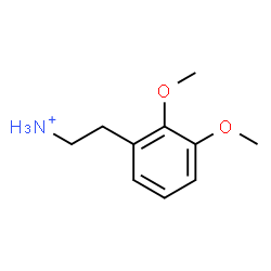 ChemSpider 2D Image | 2-(2,3-Dimethoxyphenyl)ethanaminium | C10H16NO2