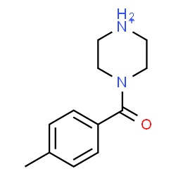 ChemSpider 2D Image | 4-(4-Methylbenzoyl)piperazin-1-ium | C12H17N2O