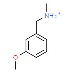 ChemSpider 2D Image | (3-Methoxyphenyl)-N-methylmethanaminium | C9H14NO