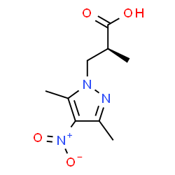 ChemSpider 2D Image | (2S)-3-(3,5-Dimethyl-4-nitro-1H-pyrazol-1-yl)-2-methylpropanoic acid | C9H13N3O4