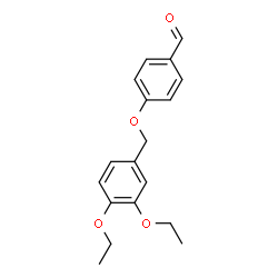 ChemSpider 2D Image | 4-[(3,4-Diethoxybenzyl)oxy]benzaldehyde | C18H20O4