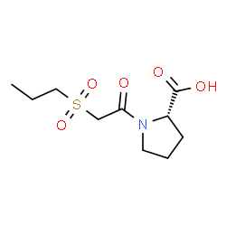 ChemSpider 2D Image | 1-[(Propylsulfonyl)acetyl]-L-proline | C10H17NO5S