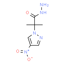ChemSpider 2D Image | 2-methyl-2-(4-nitropyrazol-1-yl)propanehydrazide | C7H11N5O3