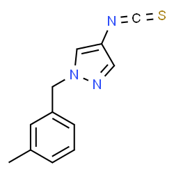 ChemSpider 2D Image | 4-Isothiocyanato-1-(3-methylbenzyl)-1H-pyrazole | C12H11N3S