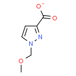 ChemSpider 2D Image | 1-(Methoxymethyl)-1H-pyrazole-3-carboxylate | C6H7N2O3
