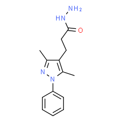 ChemSpider 2D Image | 3-(3,5-dimethyl-1-phenylpyrazol-4-yl)propanehydrazide | C14H18N4O
