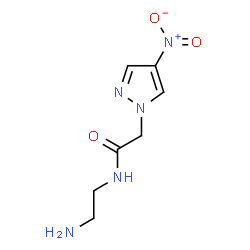 ChemSpider 2D Image | N-(2-aminoethyl)-2-(4-nitropyrazol-1-yl)acetamide | C7H11N5O3