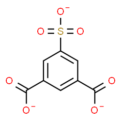 ChemSpider 2D Image | 5-Sulfonatoisophthalate | C8H3O7S