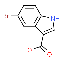ChemSpider 2D Image | 5-Bromo-1H-indole-3-carboxylic acid | C9H6BrNO2