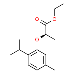 ChemSpider 2D Image | Ethyl (2R)-2-(2-isopropyl-5-methylphenoxy)propanoate | C15H22O3