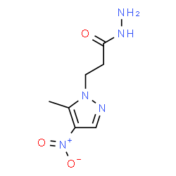 ChemSpider 2D Image | 3-(5-methyl-4-nitropyrazol-1-yl)propanehydrazide | C7H11N5O3