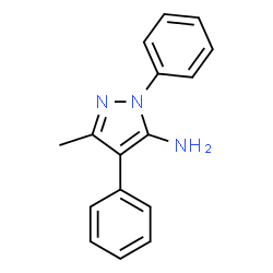 ChemSpider 2D Image | Pyrazol-5-amine, 3-methyl-1,4-diphenyl- | C16H15N3