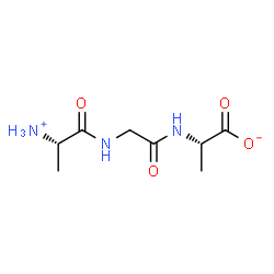 ChemSpider 2D Image | (2S)-2-({N-[(2S)-2-Ammoniopropanoyl]glycyl}amino)propanoate | C8H15N3O4