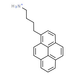 ChemSpider 2D Image | 4-(1-Pyrenyl)-1-butanaminium | C20H20N