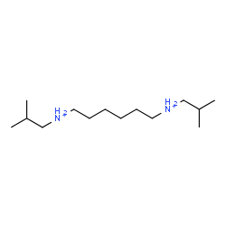 ChemSpider 2D Image | N,N'-Diisobutyl-1,6-hexanediaminium | C14H34N2