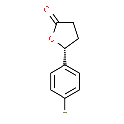 ChemSpider 2D Image | (5R)-5-(4-Fluorophenyl)dihydro-2(3H)-furanone | C10H9FO2