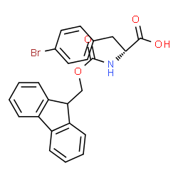 ChemSpider 2D Image | Fmoc-D-4-Bromophenylalanine | C24H20BrNO4
