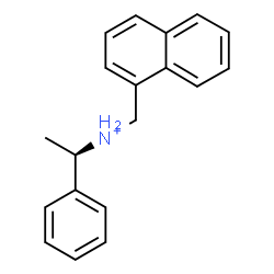 ChemSpider 2D Image | (1R)-N-(1-Naphthylmethyl)-1-phenylethanaminium | C19H20N