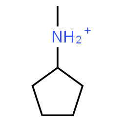 ChemSpider 2D Image | N-Methylcyclopentanaminium | C6H14N