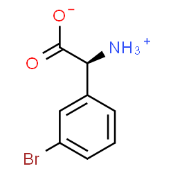 ChemSpider 2D Image | (2S)-Ammonio(3-bromophenyl)acetate | C8H8BrNO2