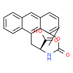 ChemSpider 2D Image | Boc-3-(9-anthryl)-L-alanine | C22H23NO4