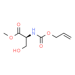 ChemSpider 2D Image | Methyl N-[(allyloxy)carbonyl]-L-serinate | C8H13NO5