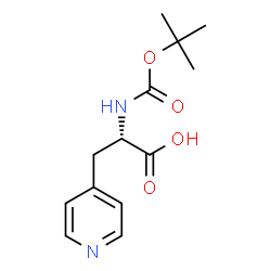 ChemSpider 2D Image | Boc-Ala(4-pyridyl)-OH | C13H18N2O4
