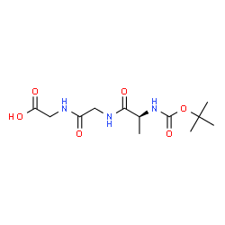ChemSpider 2D Image | Boc-Ala-Gly-Gly-OH | C12H21N3O6