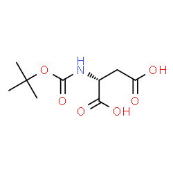 ChemSpider 2D Image | Boc-D-Aspartic acid | C9H15NO6
