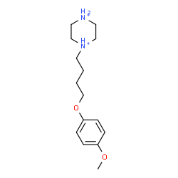 ChemSpider 2D Image | 1-[4-(4-Methoxyphenoxy)butyl]piperazinediium | C15H26N2O2