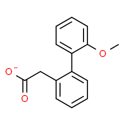 ChemSpider 2D Image | (2'-Methoxy-2-biphenylyl)acetate | C15H13O3