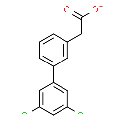 ChemSpider 2D Image | (3',5'-Dichloro-3-biphenylyl)acetate | C14H9Cl2O2
