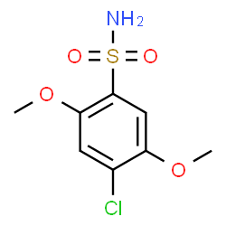 ChemSpider 2D Image | 4-Chloro-2,5-dimethoxybenzenesulfonamide | C8H10ClNO4S