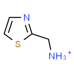ChemSpider 2D Image | 1,3-Thiazol-2-ylmethanaminium | C4H7N2S