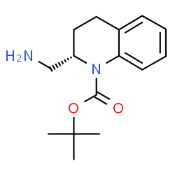 ChemSpider 2D Image | 2-Methyl-2-propanyl (2S)-2-(aminomethyl)-3,4-dihydro-1(2H)-quinolinecarboxylate | C15H22N2O2