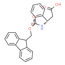 ChemSpider 2D Image | (Î²S)-2-Bromo-Î²-[[(9H-fluoren-9-ylmethoxy)carbonyl]amino]benzenepropanoic acid | C24H20BrNO4