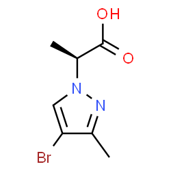ChemSpider 2D Image | (2S)-2-(4-Bromo-3-methyl-1H-pyrazol-1-yl)propanoic acid | C7H9BrN2O2