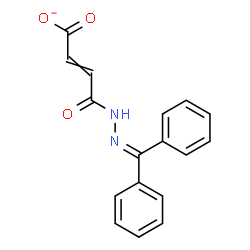 ChemSpider 2D Image | 4-[2-(Diphenylmethylene)hydrazino]-4-oxo-2-butenoate | C17H13N2O3