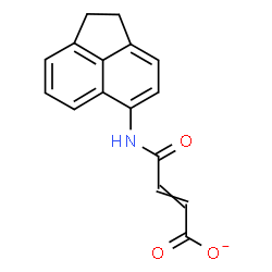 ChemSpider 2D Image | 4-(1,2-Dihydro-5-acenaphthylenylamino)-4-oxo-2-butenoate | C16H12NO3