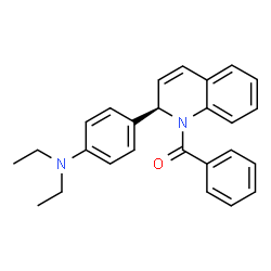 ChemSpider 2D Image | [(2R)-2-[4-(Diethylamino)phenyl]-1(2H)-quinolinyl](phenyl)methanone | C26H26N2O