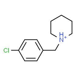 ChemSpider 2D Image | 1-(4-Chlorobenzyl)piperidinium | C12H17ClN