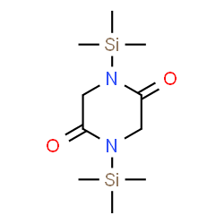 ChemSpider 2D Image | 1,4-Bis(trimethylsilyl)-2,5-piperazinedione | C10H22N2O2Si2