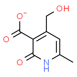 ChemSpider 2D Image | 4-(Hydroxymethyl)-6-methyl-2-oxo-1,2-dihydro-3-pyridinecarboxylate | C8H8NO4