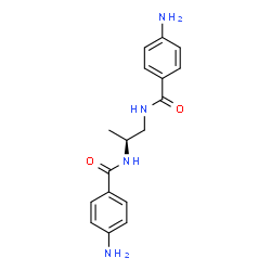 ChemSpider 2D Image | N,N'-(2S)-1,2-Propanediylbis(4-aminobenzamide) | C17H20N4O2