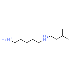 ChemSpider 2D Image | N-(3-Methylbutyl)-1,5-pentanediaminium | C10H26N2