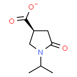 ChemSpider 2D Image | (3S)-1-Isopropyl-5-oxo-3-pyrrolidinecarboxylate | C8H12NO3