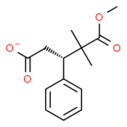ChemSpider 2D Image | (3S)-5-Methoxy-4,4-dimethyl-5-oxo-3-phenylpentanoate | C14H17O4